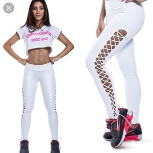 White labellamafia Leggings